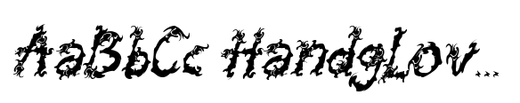 Spooky Flames Italic image