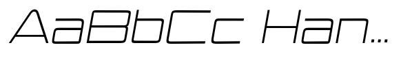 Vexora Variable Vexora Thin Semi Condensed Slanted image