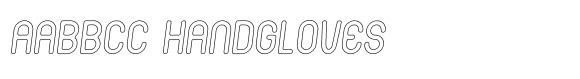 Giggle Otter Rough Outline Italic image
