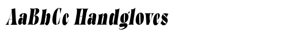 Hartigan Condensed Italic font sample