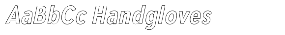 Aukim II Outline Semi Bold Condensed Italic image