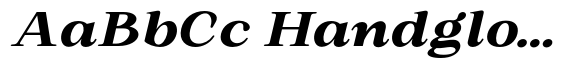 Romantic Editorial Black Semi Expanded Italic image