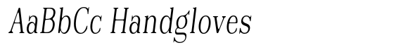 Reigans Soft Light Condensed Italic image