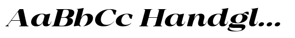 Mugnelis Bold Expanded Italic image