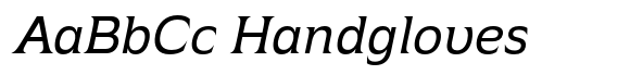 Atsanee Italic font sample