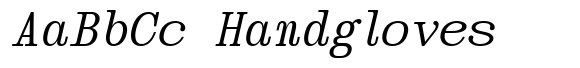 Monogert Italic font sample