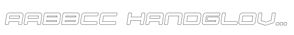 Reesha Extra Bold Outline Italic image