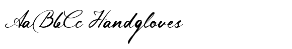 Lingerhend font sample