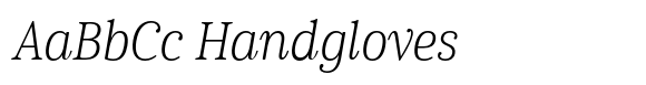 Cabrito Serif Condensed Light Italic image