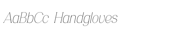 Consumer Type Thin Italic font sample
