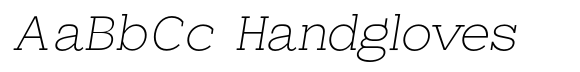 Leipzer Thin Italic font sample