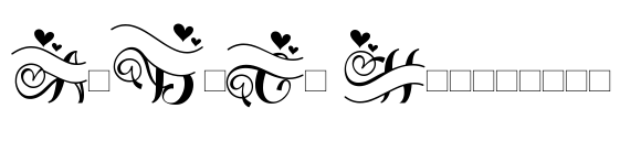 Beautiful Lovely Style Only font sample