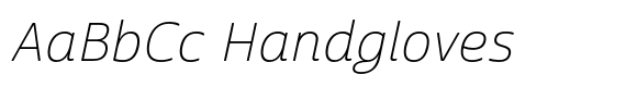 Cabrito Sans Ext Thin Italic image