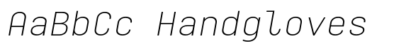Monospaceland Extra Light Oblique image