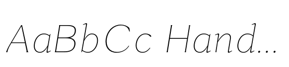 Rema Monde Thin Italic image