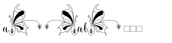 Sehatie Four font sample