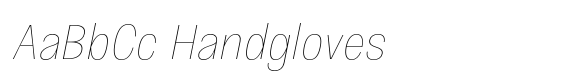 JHC Noda Narrow Thin Italic image