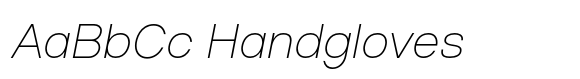 Chesham Sans Thin Italic image