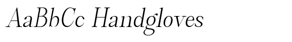 Castlon Light Condensed Slanted image