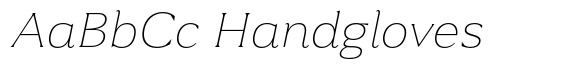 Toffee Thin Italic font sample
