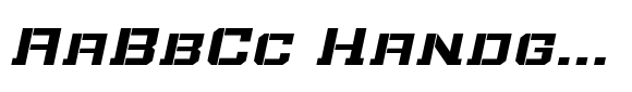 Bomburst ExtraWide Bold Oblique image
