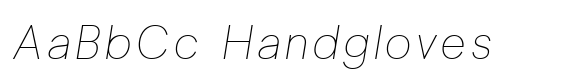 Horiva Sans Thin Italic image