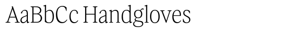 Gart Serif Thin font sample