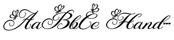 Agetya Butterfly Italic Italic image