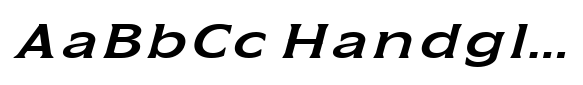 Kineks Semi Bold Sans Expanded Italic image