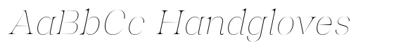 Chalulai Thin Italic font sample