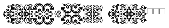Fell Type Premium Ornament font sample
