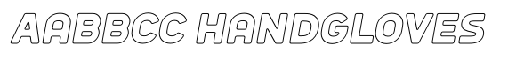 Sandport Regular Bold Outline Italic image