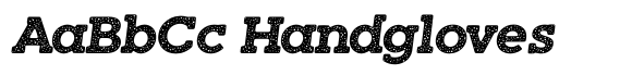 Hundra Spongy Italic font sample