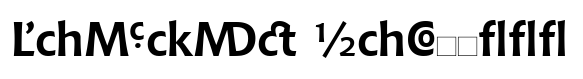 Chianti BT WGL Std Bold Extension font sample