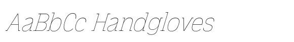 Salou Thin Italic font sample