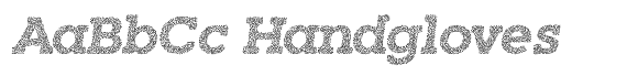 Hundra Glitter Italic font sample