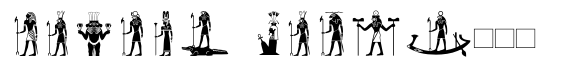 Egyptian Hieroglyphics – Deities image
