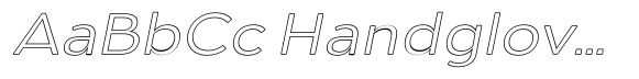 Aukim II Outline Light Wide Italic image