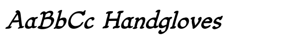 Fiddlefaddle Italic font sample