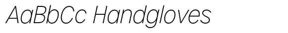 Urbane Condensed Thin Italic image