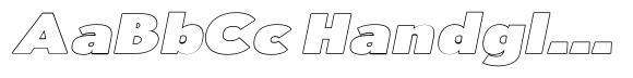 Aukim II Outline Extra Black Exp Italic image