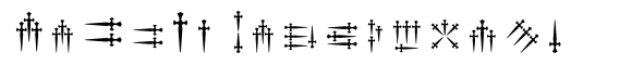 Daggers Alphabet image
