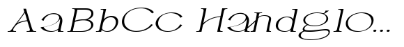 Calvoire Thin Extra Expanded Italic image