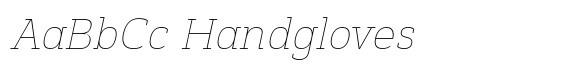 Monradok Thin Italic font sample