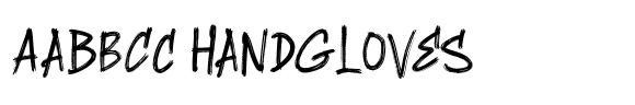 Hangers Brush font sample