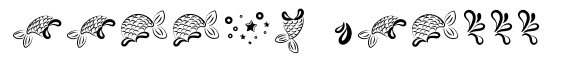 Girl Mermaid Dingbats font sample