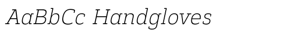 Monradok Extra Light Italic font sample