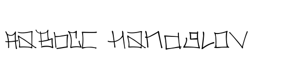 Holmes Light font sample