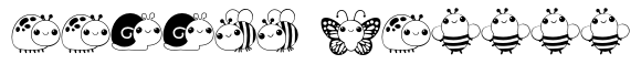 Baby Bug  Dingbat font sample