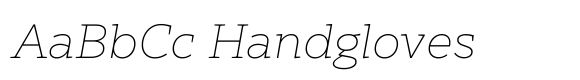 Nexa Serif Thin Italic image